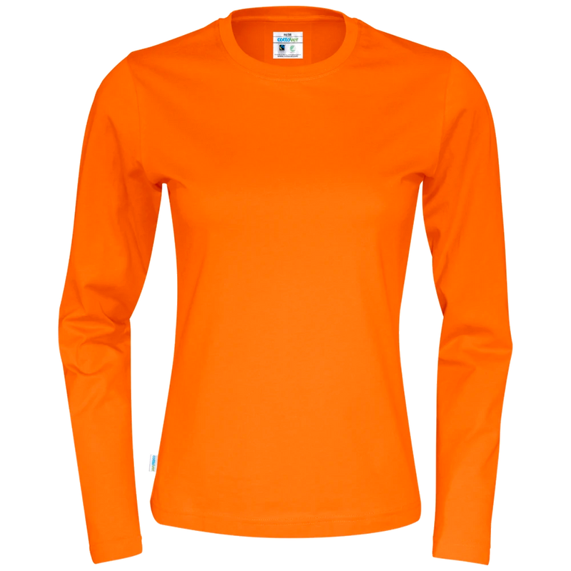 ct1019-290_cottover-t-shirt-long-sleeve-dames-gots-gecertificeerd-141019-oranje-r-neck-ls-tee-lady-f-orange