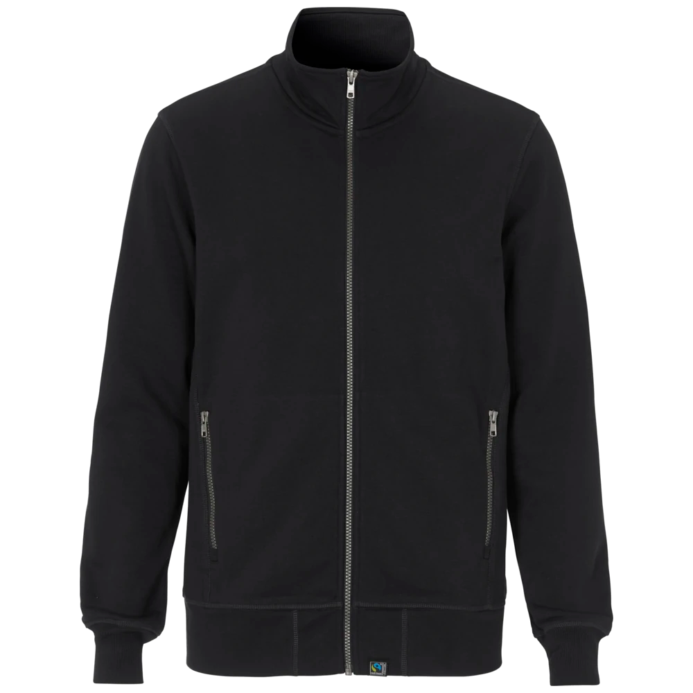 ct1512-990_cottover-sweatshirt-full-zip-heren-gots-gecertificeerd-141512-zwart-f-terry-fz-collar-man-black-front
