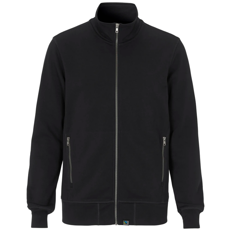 ct1512-990_cottover-sweatshirt-full-zip-heren-gots-gecertificeerd-141512-zwart-f-terry-fz-collar-man-black-front