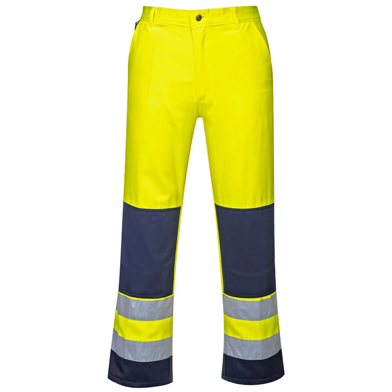 tx71-gn_portwest-seville-hi-vis-contrast-werkbroek-geel-navy