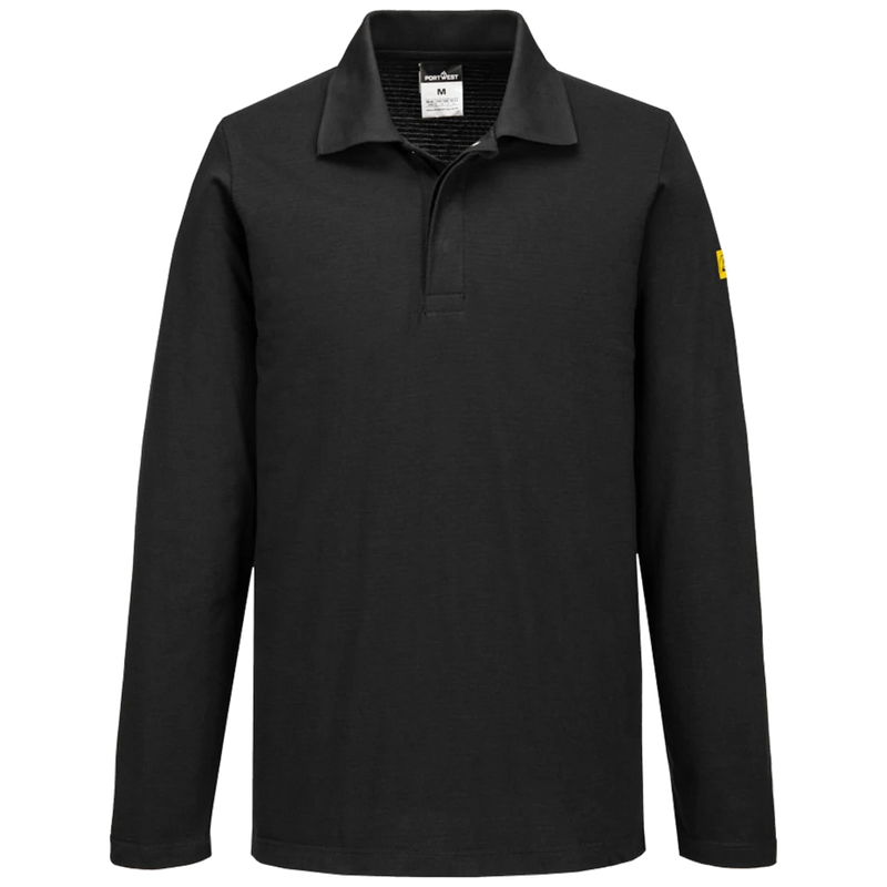 as23-zw_portwest-anti-statische-esd-polo-l-s-zwart