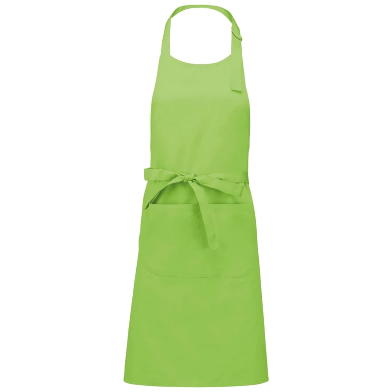 k885-li_kariban-katoenen-schort-met-zak-90-x-76-lime-front