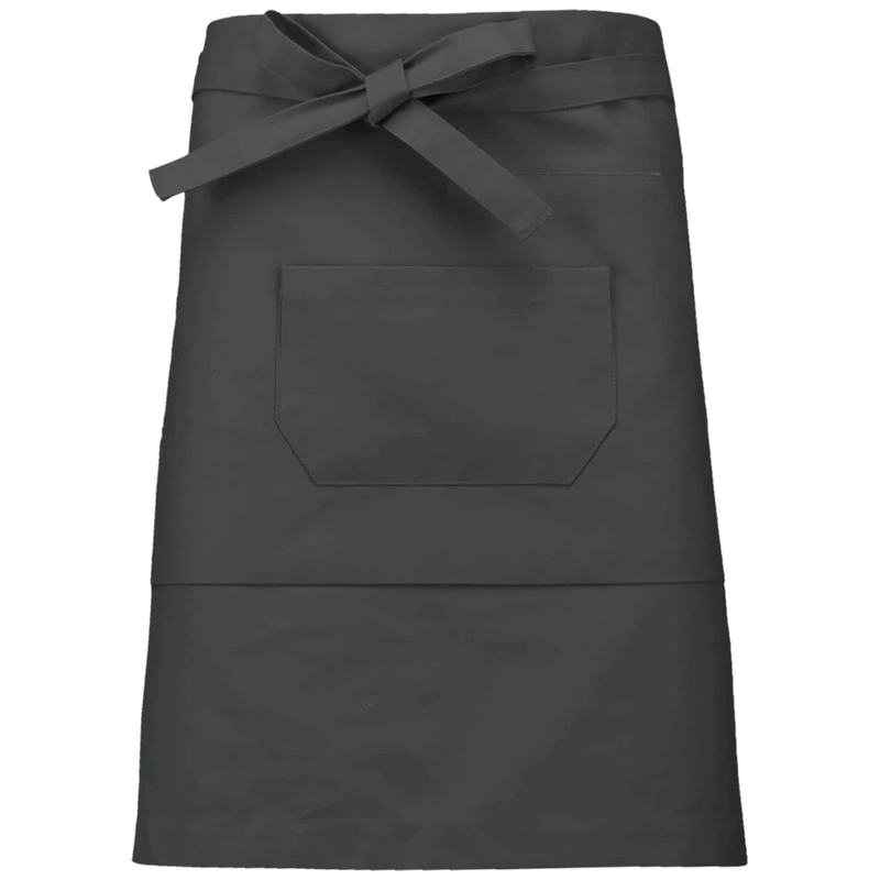k899-dg_kariban-polykatoen-halflang-schort-50-x-90-donkergrijs-front