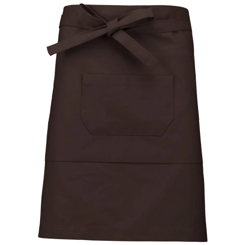 k899-ch_kariban-polykatoen-halflang-schort-50-x-90-chocoladebruin-front