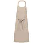 k895-be_kariban-katoenen-schort-zonder-zak-90-x-76-beige-front