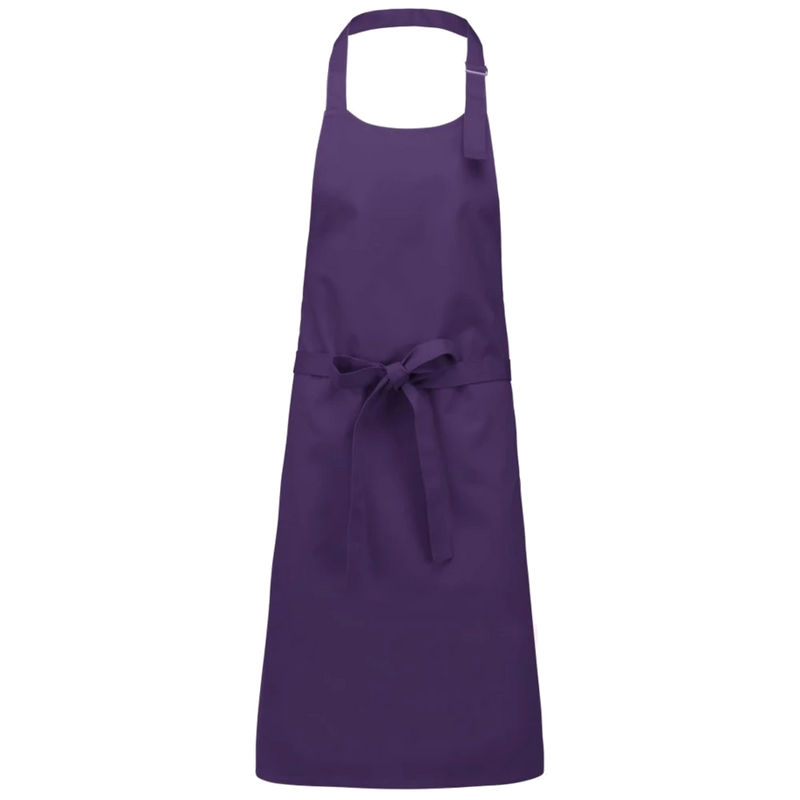 k895-pu_kariban-katoenen-schort-zonder-zak-90-x-76-paars-front
