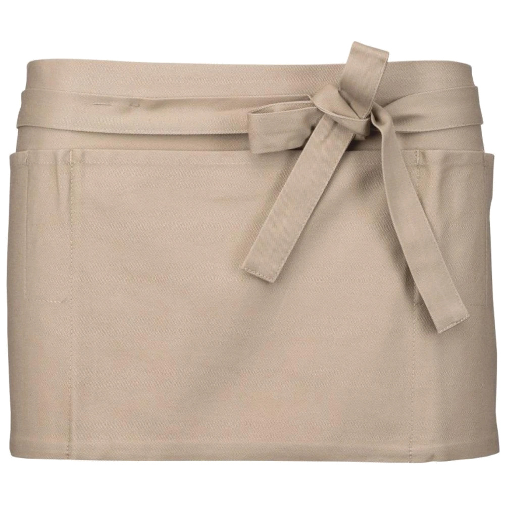 k886_kariban-katoenen-kort-schort-26-x-70-beige-front