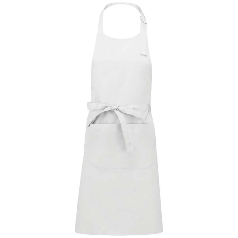 k885-wh_kariban-katoenen-schort-met-zak-90-x-76-wit-front