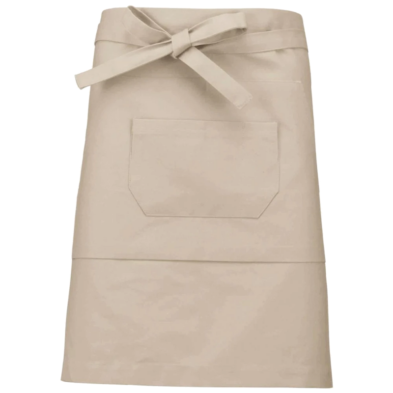 k899_kariban-polykatoen-halflang-schort-50-x-90-beige-front