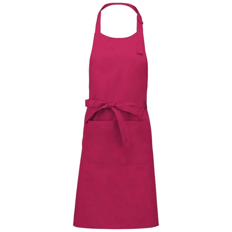 k885-fuo_kariban-katoenen-schort-met-zak-90-x-76-fuchsia-front