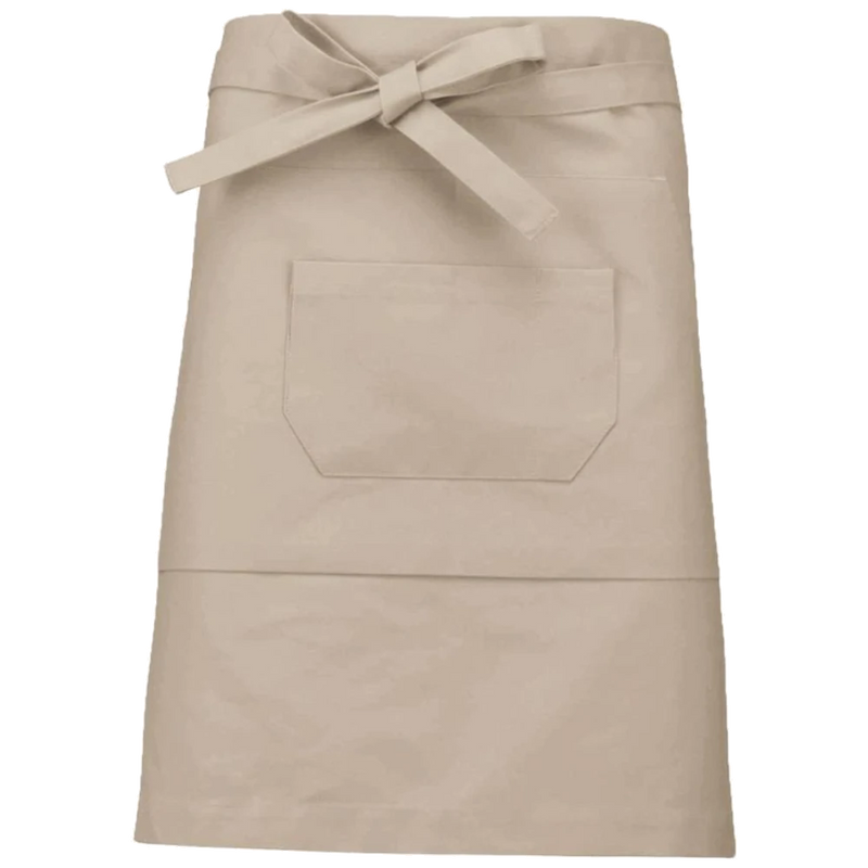 k898-be_kariban-katoenen-halflang-schort-28-x-46-beige-front