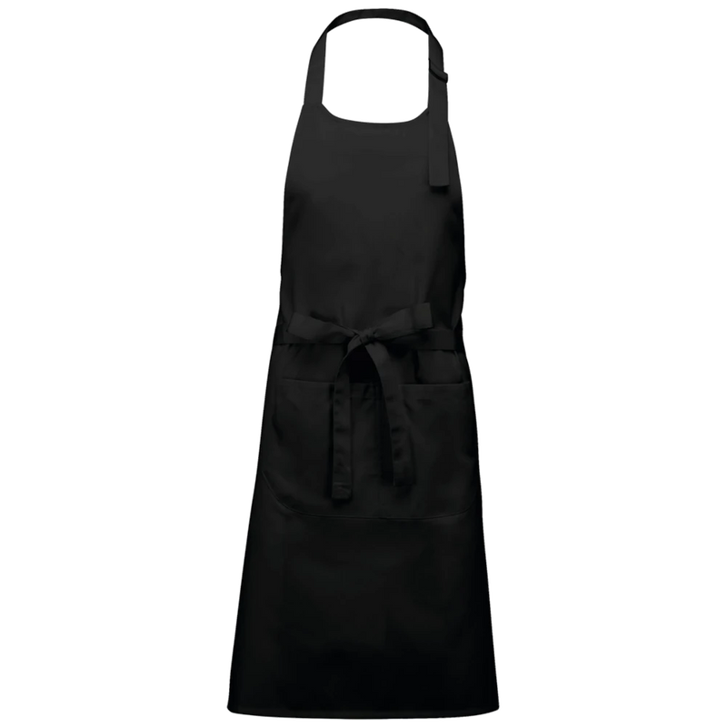 k8010-bl_kariban-schort-polykatoen-60g-wasbaar-90-x-76-zwart-front