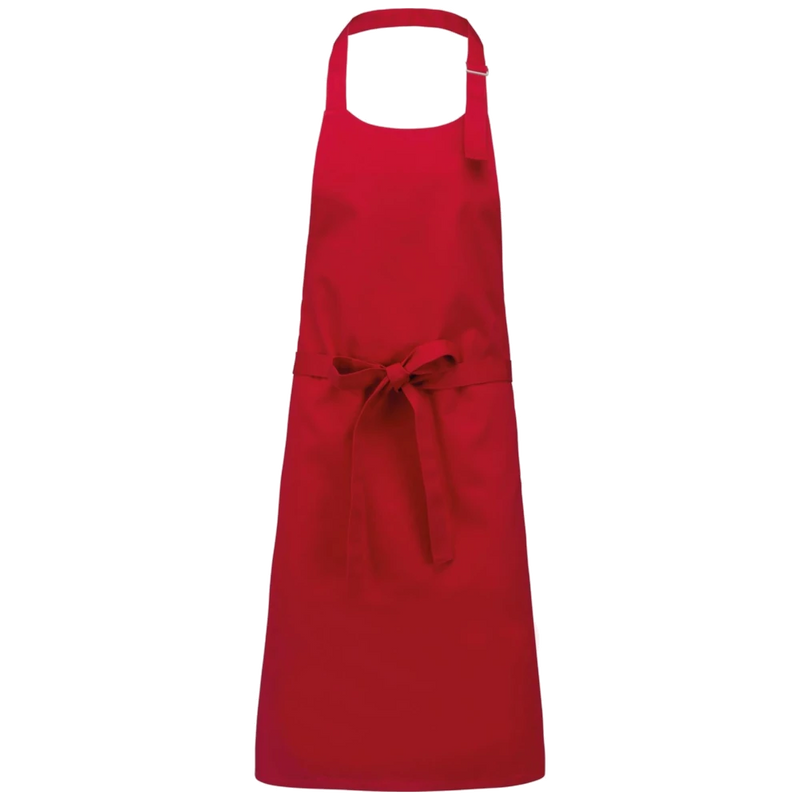 k895-re_kariban-katoenen-schort-zonder-zak-90-x-76-rood-front