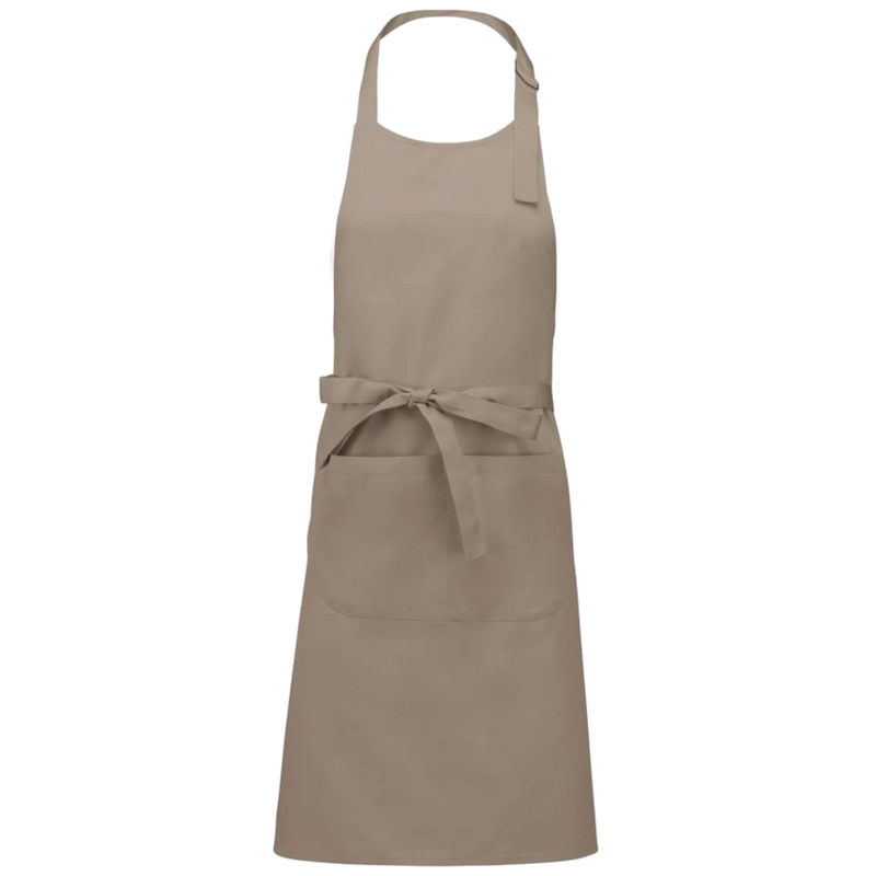 k885-be_kariban-katoenen-schort-met-zak-90-x-76-beige-front