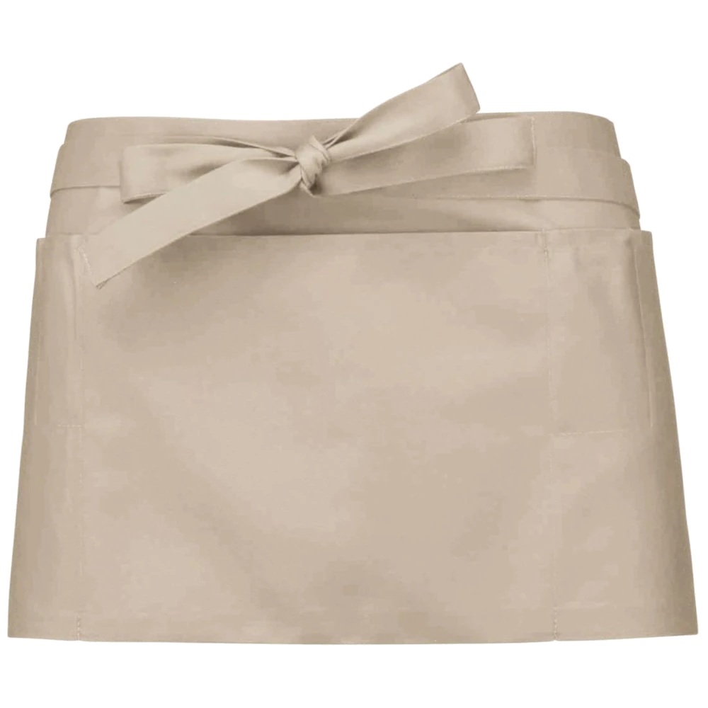 k896_kariban-polykatoen-kort-schort-26-x-70-beige-front