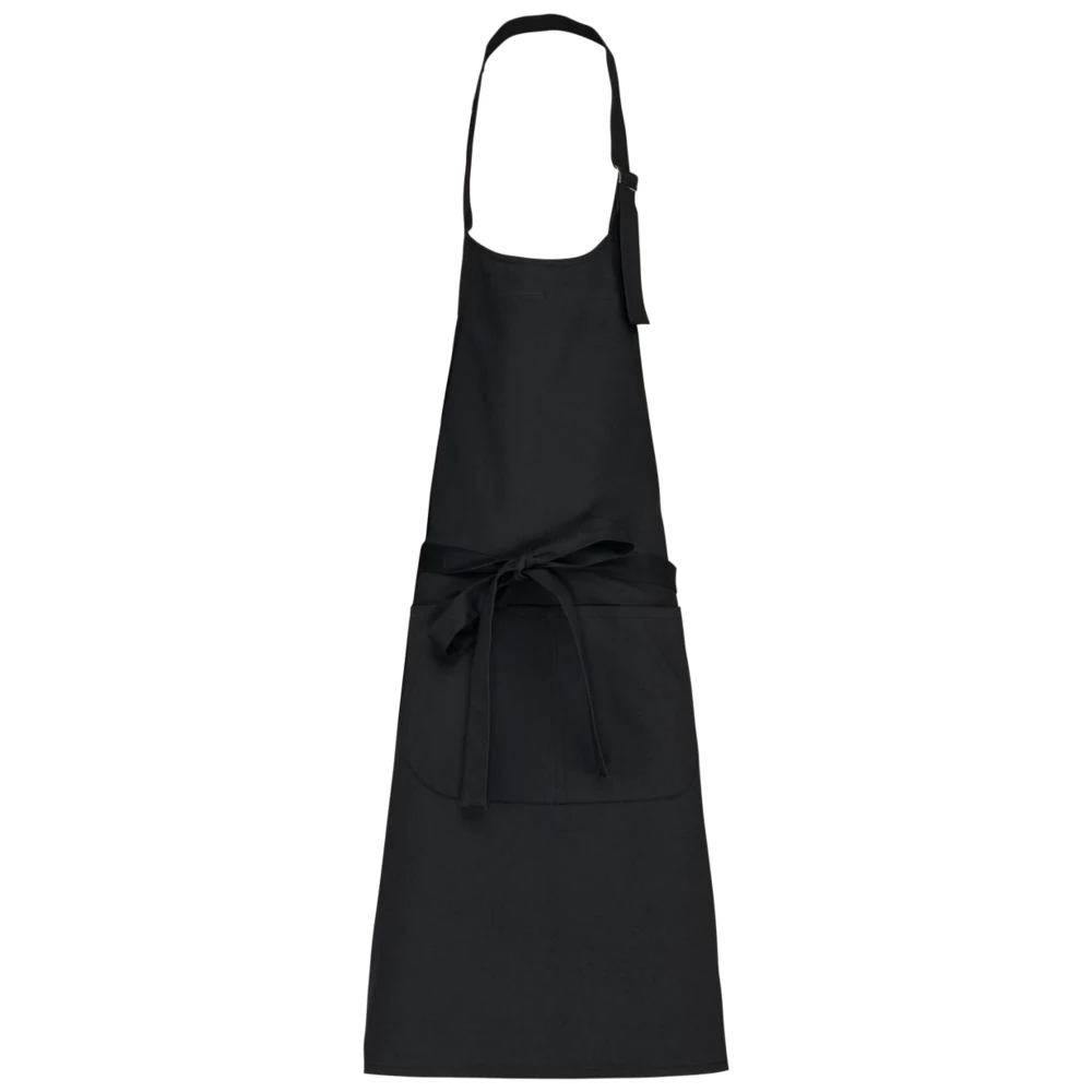 k8005_kariban-schort-wasbaar-op-hoge-temperatuur-90-x-76-zwart-front
