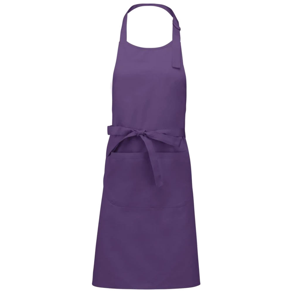 k885-pu_kariban-katoenen-schort-met-zak-90-x-76-paars-front