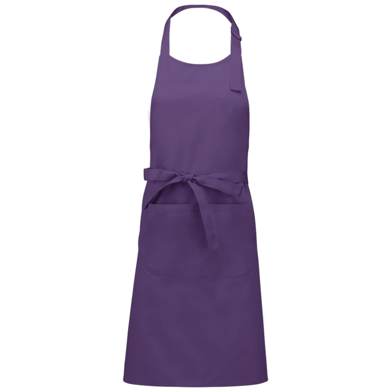 k885-pu_kariban-katoenen-schort-met-zak-90-x-76-paars-front