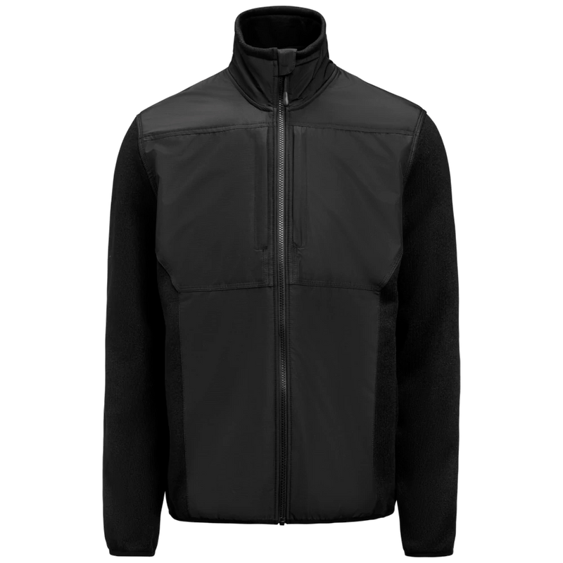 j1275-9900_jobman-1275-fleece-jas-zwart-enduranceknitfleecejkt-front