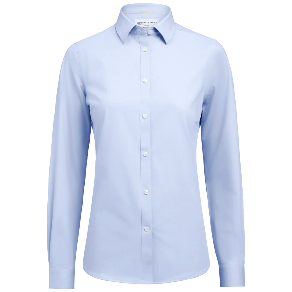 j915005-502_james-harvest-frost-yb150-twill-stretch-blouse-dames-contemporary-2915005-hemelsblauw-yb150twillstretchwomancontemp-front