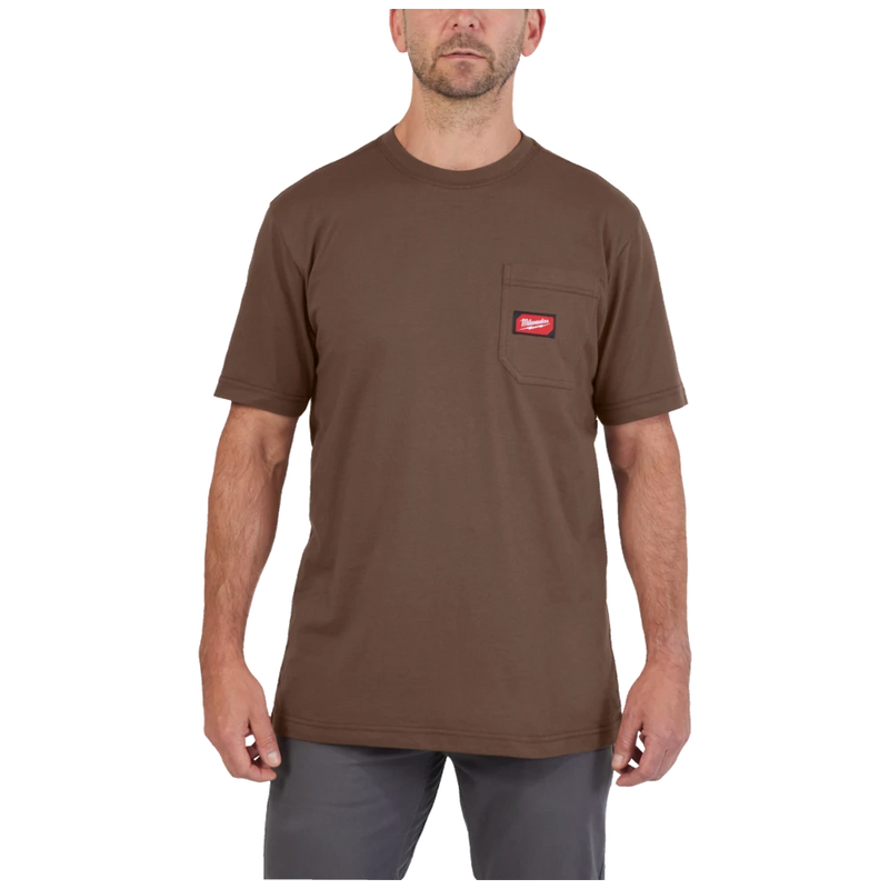 mwwtss-br_milwaukee-werk-t-shirt-korte-mouwen-wt-ss-bruin